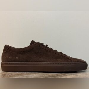 COMMON PROJECTS ORIGINAL  ACHILLES LOW BROWN SUEDE 7 EU 40 MINIMALIST $500 ITALY